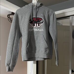 Nike Gray SJU Softball Hoodie